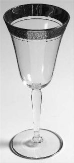 Glastonbury   Lotus Rambler Rose 35 Plat. Water Goblet   Stem #35, Non Optic,Pla