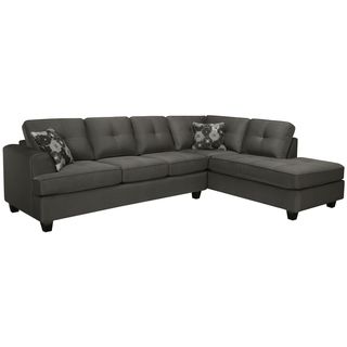 Chase Charcoal Grey Sectional Sofa
