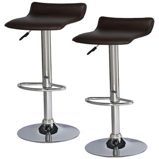 Adjustable Swivel Stool (set Of 2) (Steel, PVC, plywoodDimensions 25 34 inches high x 15 inches wide x 15 inches deep Assembly Required )