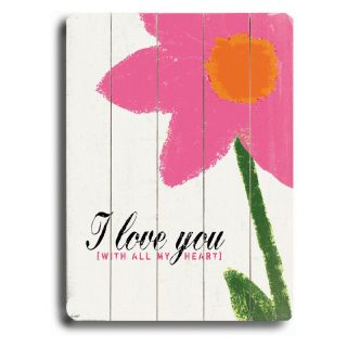 Artehouse Love You Wall Art   14W x 20H in. Multicolor   0003 9052 26