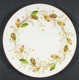 St Nicholas Square Winter Bouquet Salad Plate, Fine China Dinnerware   Yellow Be