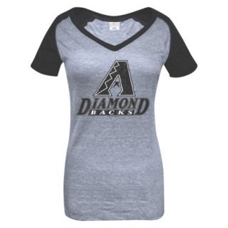 MLB Womens Arizona Diamondbacks T Shirt   Grey/Black (S)