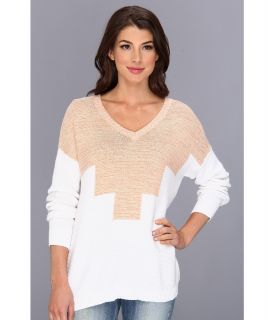 BCBGeneration Intarsia Pullover FMR10150 Womens Sweater (Beige)