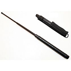 Defender 31.5 inch Solid Steel Diamond Handle Grip Baton (BlackDimensions 31.5 inches longWeight 2 pounds12 inch closed lengthSheath includedDiamond grip handleEasy to open and closeBefore purchasing this product, please familiarize yourself with the ap