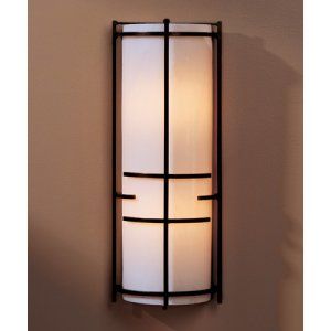 Hubbardton Forge HUB 205910 05 B412 Banded Sconce Mission with Bars