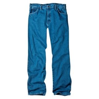 Dickies Mens Relaxed Fit Jean   Stone Washed Blue 50x30