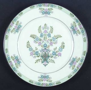 Oxford (Div of Lenox) Willow Tree Dinner Plate, Fine China Dinnerware   Green Ba