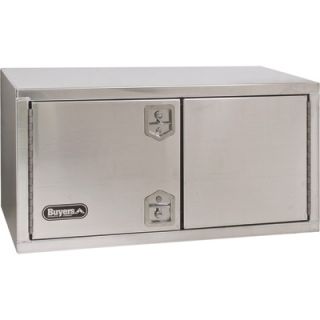 Buyers Products Aluminum Underbody Toolbox   Smooth Finish, 36in.L x 24in.W x