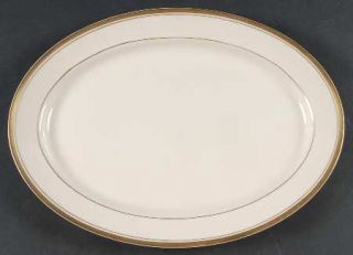 Syracuse Monticello 12 Oval Serving Platter, Fine China Dinnerware   Old Ivory,
