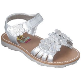 Toddler Girls Rachel Shoes Shea Sandals   Silver 8