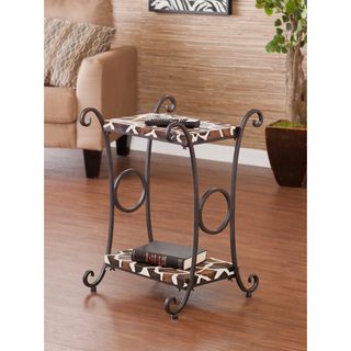 Upton Home Castell Giraffe Animal Print Accent/ Side Table