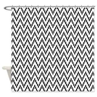  Black and White Chevron Shower Curtain  Use code FREECART at Checkout