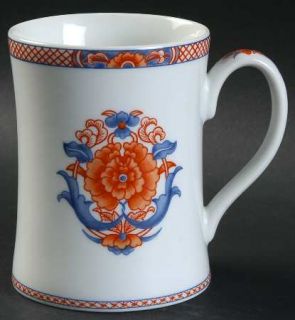 Fitz & Floyd Regency Mug, Fine China Dinnerware   Blue & Orange Floral