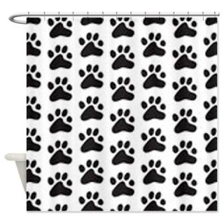  Paw Print Pattern Shower Curtain  Use code FREECART at Checkout