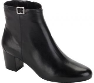 Womens Rockport Phaedra Bootie   Black Smooth Leather Boots