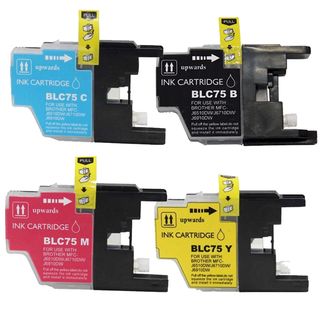 Brother Lc75 Black, Cyan, Yellow, Magenta Compatible Ink Cartridge (remanufactured) (pack Of 4) (Black, cyan, yellow, magentaPrint yield 600 pages at 5 percent coverageNon refillableModel NL 1x Brother LC75 BCYM SetWarning California residents only, pl