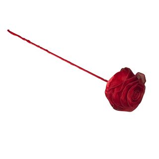 Saro Red 24 inch Red Rose Sticks (set Of 4) (Red Includes Four (4) stems Dimensions 24 inches long Materials Poly organza Care instructions Spot clean  )
