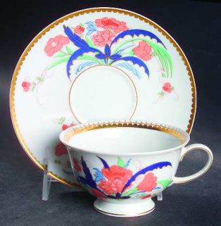 Rosenthal   Continental Chinoise Footed Cup & Saucer Set, Fine China Dinnerware