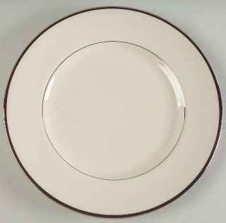 Gorham Gorham Platinum (Rim) Salad Plate, Fine China Dinnerware   Cream, Rim, Pl