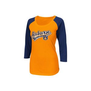 Auburn Tigers Colosseum NCAA Womens Shortstop Three Quarter Sleeve Raglan T Shirt