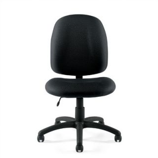 Offices To Go Mid Back Armless Fabric Task Chair OTG11650B/G Fabric Black