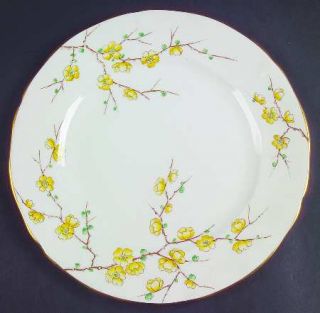 Adderley Chinese Blossom (Yellow Flowers) Dinner Plate, Fine China Dinnerware  