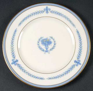 Lamberton Puritan Bread & Butter Plate, Fine China Dinnerware   Blue/Yellow Laur