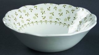 J & G Meakin Forget Me Not Green Coupe Cereal Bowl, Fine China Dinnerware   Gree