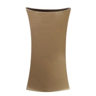 Privilege Medium Ceramic Brown Vase (BrownSetting IndoorDimensions 21 inches high x 5 inches wide x 11 inches deep )