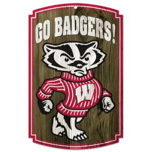 Wisconsin Badgers Wincraft 11x17 Wood Sign
