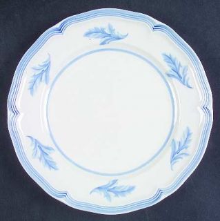 Villeroy & Boch Casa Azul Vivo Salad Plate, Fine China Dinnerware   Blue Leaves,