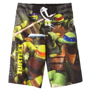 Teenage Mutant Ninja Turtles Boys Swim Trunk   Green M