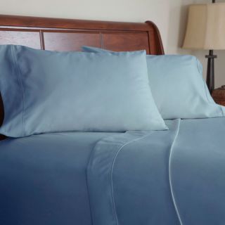 Lavish Home Cotton Blend Sateen 600 Thread Count Queen size Sheet Set