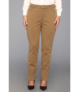 NYDJ Plus Size Plus Size Jade Legging Super Stretch Denim Womens Jeans (Brown)