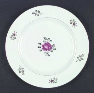 Royal Hostess Radiance Dinner Plate, Fine China Dinnerware   Pink Roses, Gold Le