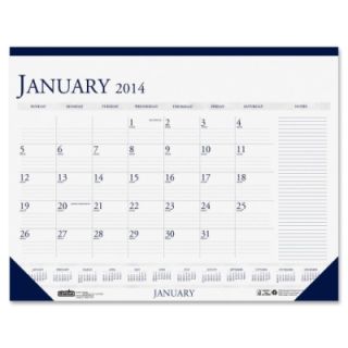 House Of Doolittle Two Color Monthly Desk Pad Calendar w/Large Notes