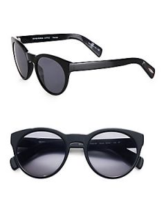 Oliver Peoples Alivia Oval Polarized Plastic Sunglasses/Black   Black