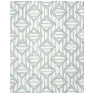 Safavieh Handmade Moroccan Chatham Rectangular Gray/ Ivory Wool Rug (8 X 10)