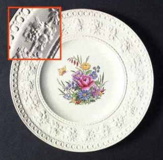 Wedgwood Tintern Salad Plate, Fine China Dinnerware   Wellesley, Floral Center