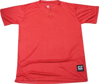 Childrens 3N2 KZONE Two Button Henley   Red Henley Shirts