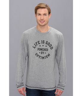 Life is good Tech L/S Powered By Mens Long Sleeve Pullover (Gray)