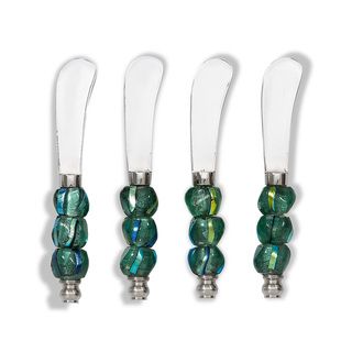 Impulse Splendido Spreaders (set Of 4) (Green/blueHandle material GlassCare instructions Hand washNumber of pieces in set Four (4)Model 8078Weight 0.125 poundDimensions 5.5 inches long x 0.75 inch wide x 0.625 inch high )