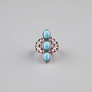 Turquoise Stone Ring Silver In Sizes 8, 7 For Women 235377140