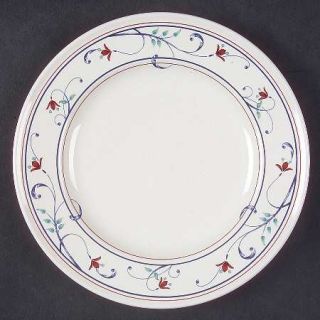 Mikasa Annette Bread & Butter Plate, Fine China Dinnerware   Intaglio,Red Flower