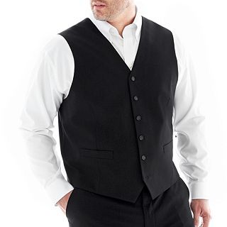 JF J.Ferrar JF J. Ferrar Stretch Suit Vest Big & Tall, Black, Mens