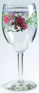Ranmaru Kensington (4940) 8 Oz Glassware Wine, Fine China Dinnerware   Pink Flow