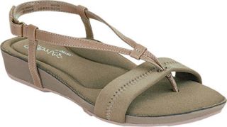 Womens Aetrex Berries Sling Back Thong   Mulberry Stretch/Leather Thong Sandals