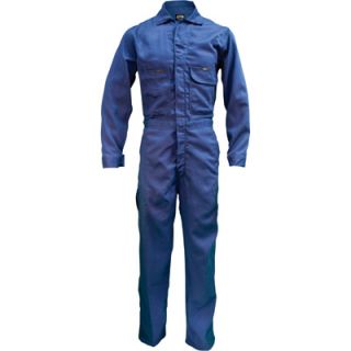 Key Flame Resistant Contractor Coverall   Navy, 54 Regular, Model# 984.41