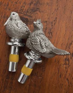 Woodcock And Grouse Wine Stoppers, Type Grouse