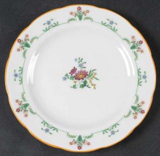 Wedgwood Charleston Bread & Butter Plate, Fine China Dinnerware   Red&Blue Flowe